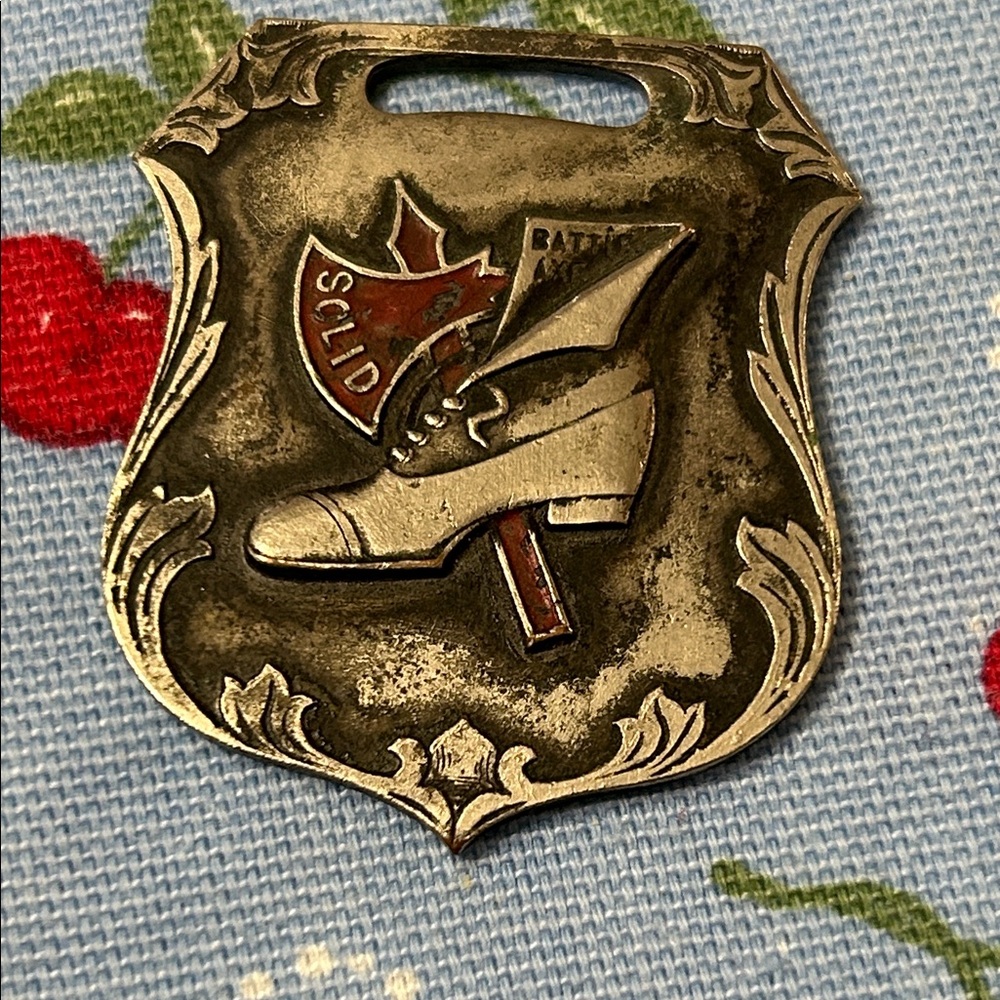 Vintage Battle Ax Shoe Company Metal